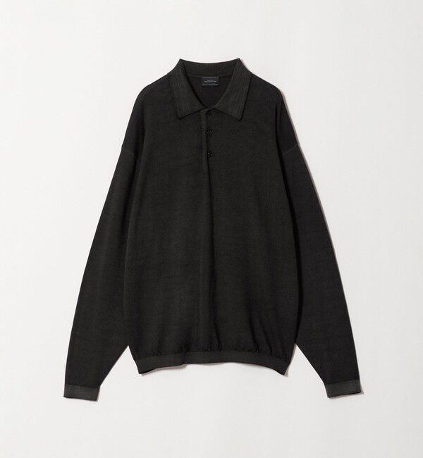 UNITED ARROWS green label relaxing「スノーダイ ウール ニット 長袖 ポロシャツ」|ニット・セーター|DK.GRAY
