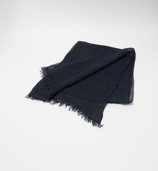 BEAUTY&YOUTH UNITED ARROWS「＜Chloris＞リネン ストール」|ストール|NAVY