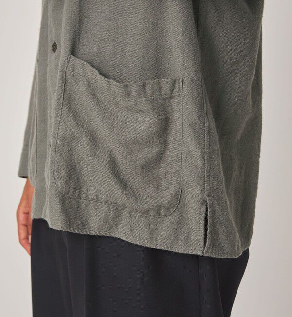 STEVEN ALAN「＜Steven Alan＞ シルクネップ オープンカラー カバーオール シャツ」|その他|
