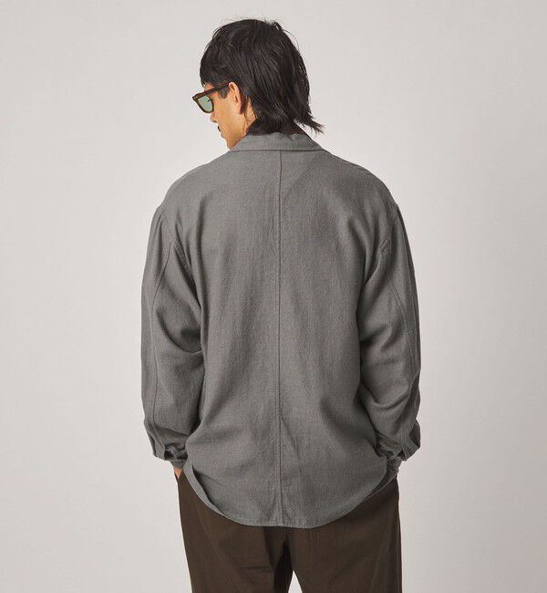 STEVEN ALAN「＜Steven Alan＞ シルクネップ オープンカラー カバーオール シャツ」|その他|