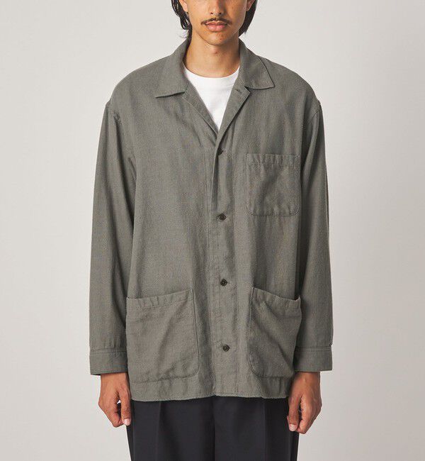 STEVEN ALAN「＜Steven Alan＞ シルクネップ オープンカラー カバーオール シャツ」|その他|