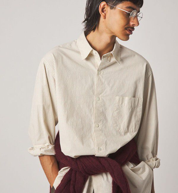 STEVEN ALAN「＜Steven Alan＞ ポプリン レギュラーカラー シャツ LOOSE」|シャツ・ブラウス|