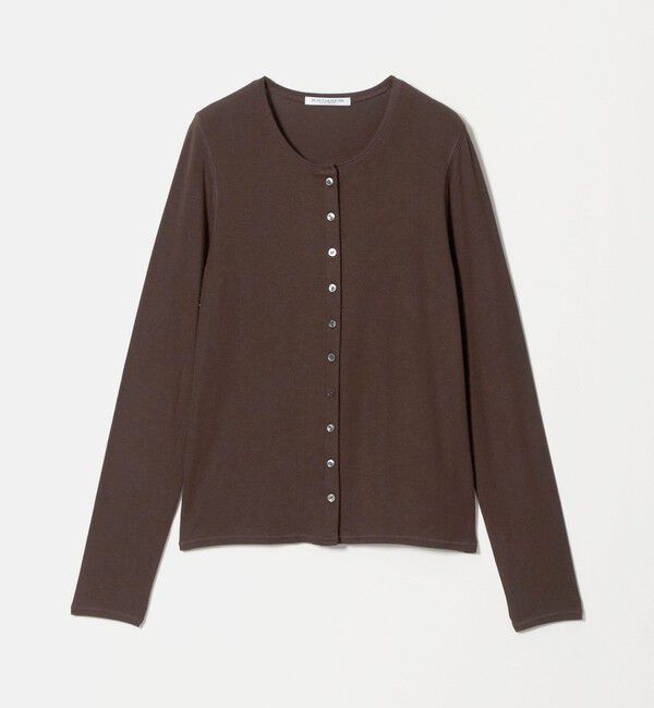 BEAUTY&YOUTH UNITED ARROWS「毛セルロースブレンド クルーネック カーディガン」|カーディガン|DK.BROWN
