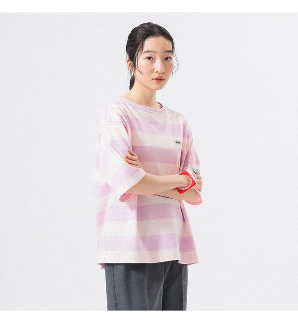 BEAMSBOY「【別注】LACOSTE / ボーダー Tシャツ」|Tシャツ・カットソー|