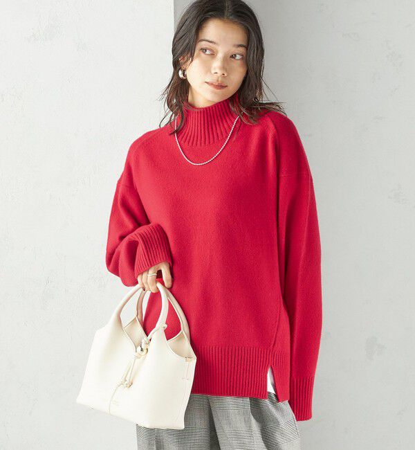 SHIPS for women「〈手洗い可能〉ウール カシミヤ ハイネック プルオーバー」|ニット・セーター|