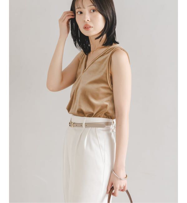 NOBLE「《NOBLE別注》GREYCHORD/グレーコード ベロアVネックノースリーブ」|Tシャツ・カットソー|