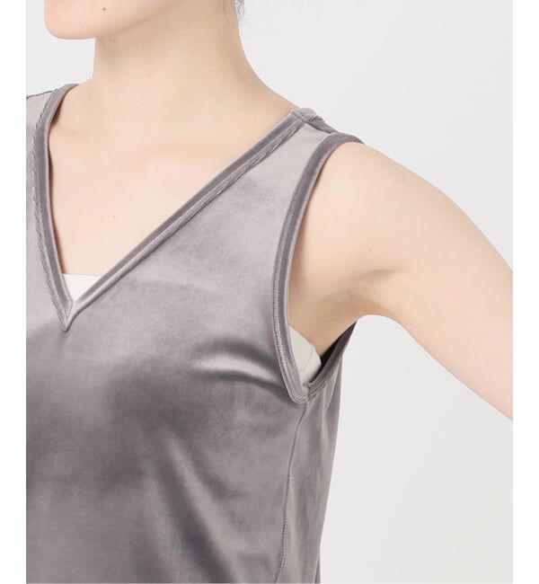 NOBLE「《NOBLE別注》GREYCHORD/グレーコード ベロアVネックノースリーブ」|Tシャツ・カットソー|