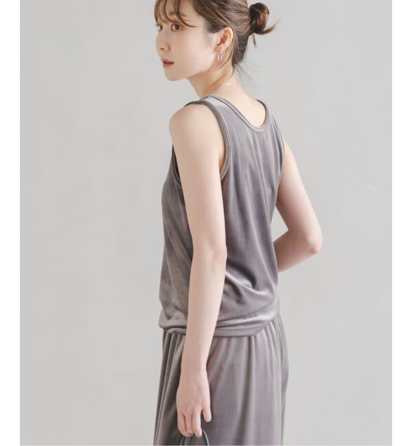 NOBLE「《NOBLE別注》GREYCHORD/グレーコード ベロアVネックノースリーブ」|Tシャツ・カットソー|