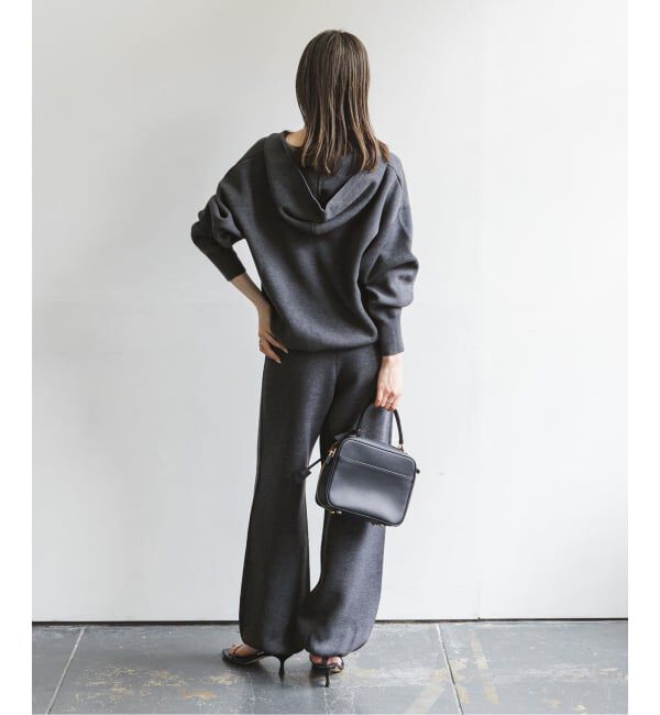 NOBLE「《WEB＆一部店舗限定追加予約》接結タック編みフードプルオーバー」|ニット・セーター|