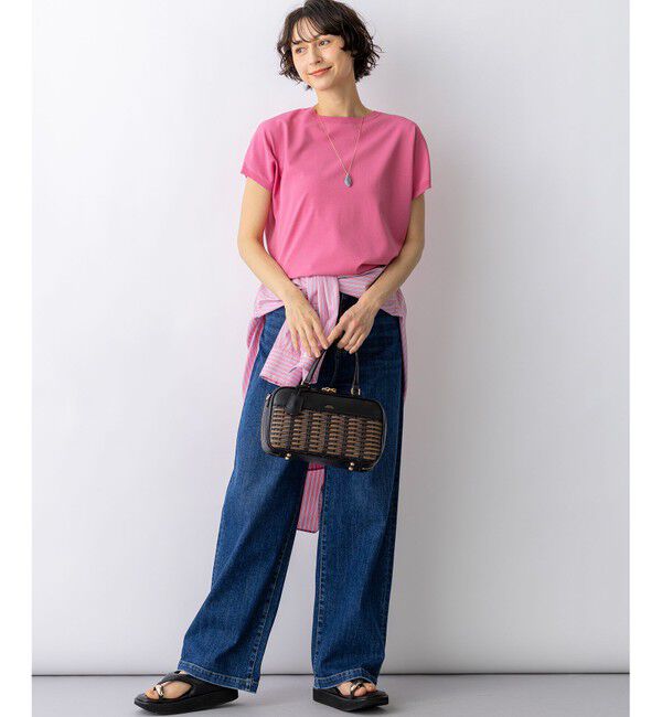 23区「【新色追加/見上愛さん着用/BAILA掲載】レーヨンポリエステルストレッチ プルオーバー ニット」|ニット・セーター|
