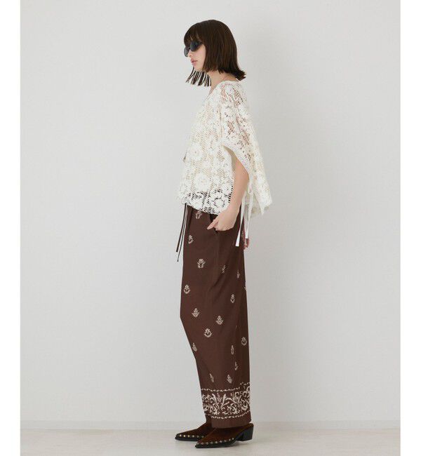 GRACE CONTINENTAL「メッシュエンブロイダリーポンチョトップ」|その他|