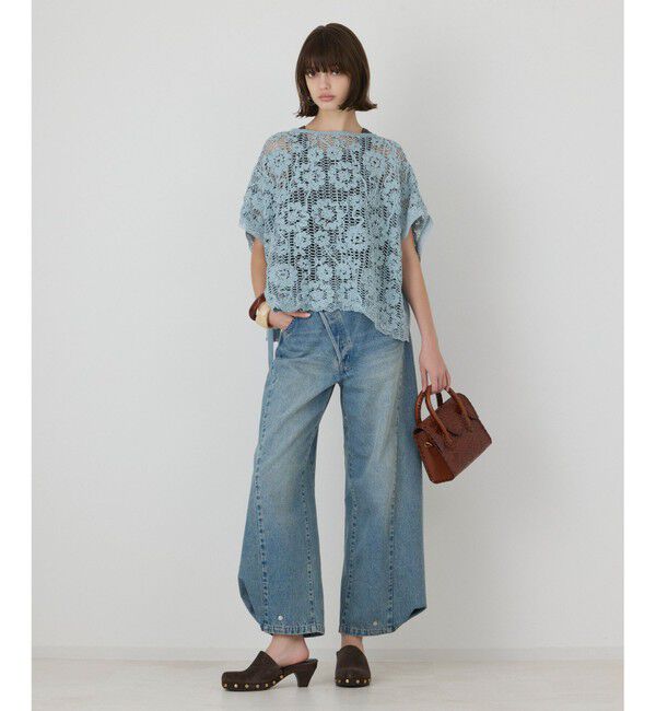 GRACE CONTINENTAL「メッシュエンブロイダリーポンチョトップ」|その他|