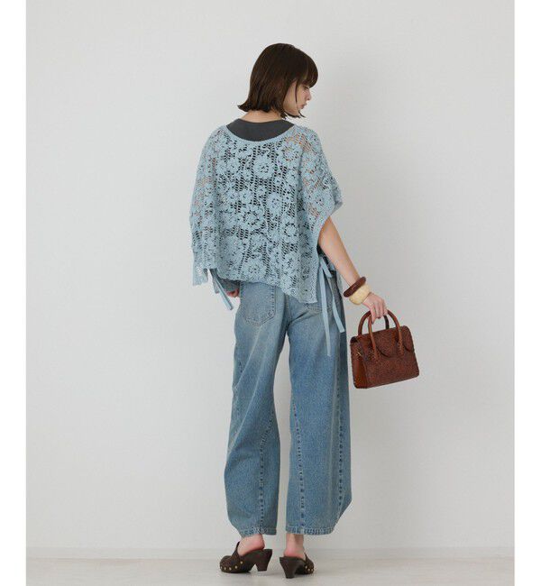 GRACE CONTINENTAL「メッシュエンブロイダリーポンチョトップ」|その他|