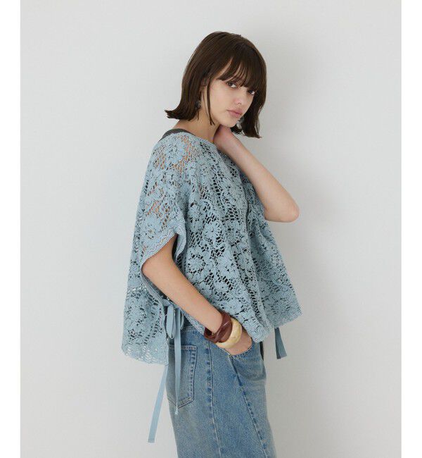 GRACE CONTINENTAL「メッシュエンブロイダリーポンチョトップ」|その他|
