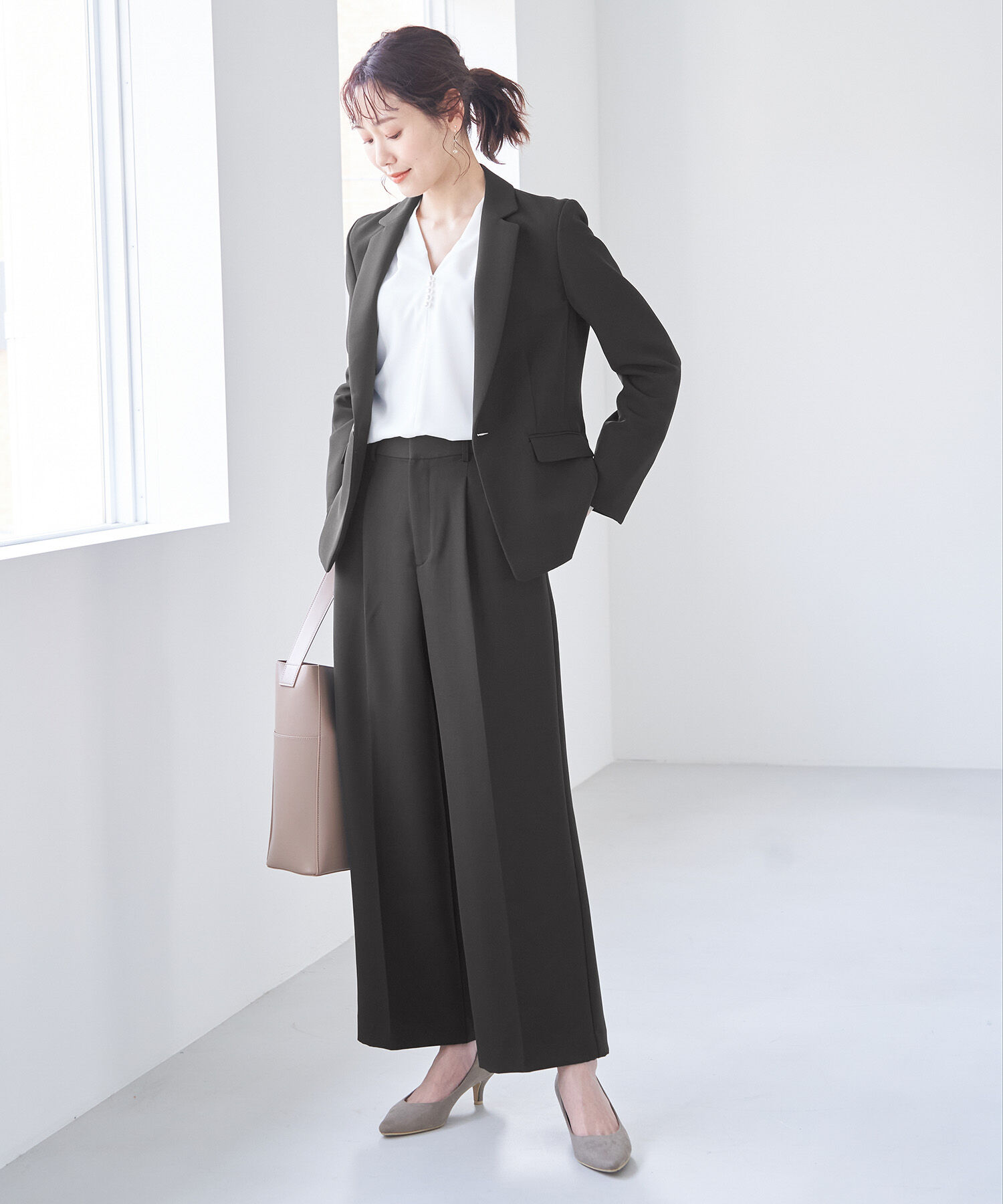 Rope&rsquo;Picnic「【360&deg;ウルトラストレッチ】セットアップ対応/ワイドパンツ【一部店舗限定34,42サイズ】」|その他|