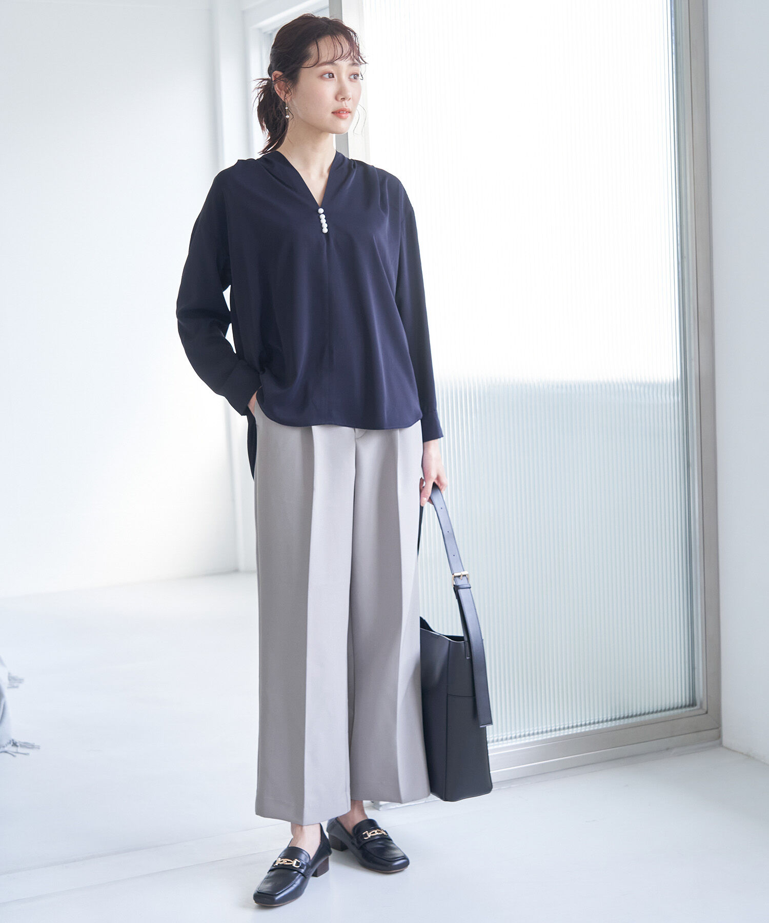 Rope&rsquo;Picnic「【360&deg;ウルトラストレッチ】セットアップ対応/ワイドパンツ【一部店舗限定34,42サイズ】」|その他|