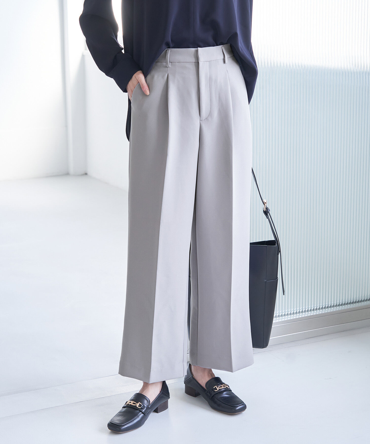 Rope&rsquo;Picnic「【360&deg;ウルトラストレッチ】セットアップ対応/ワイドパンツ【一部店舗限定34,42サイズ】」|その他|