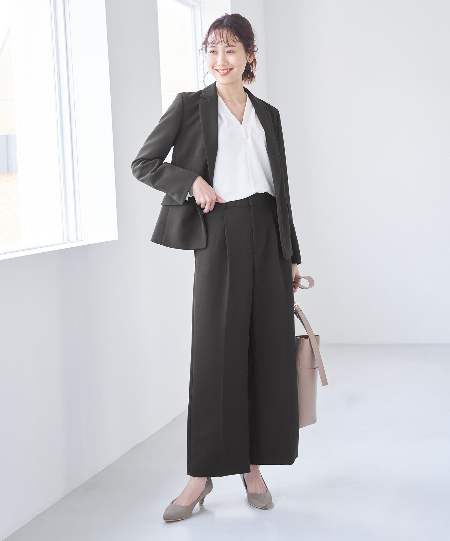 Rope&rsquo;Picnic「【360&deg;ウルトラストレッチ】セットアップ対応/ワイドパンツ【一部店舗限定34,42サイズ】」|その他|