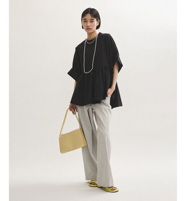 ADAM ET ROPE'「【サステナブル】・【定番】バウンスカフスプルオーバー/接触冷感/UVカット」|Tシャツ・カットソー|
