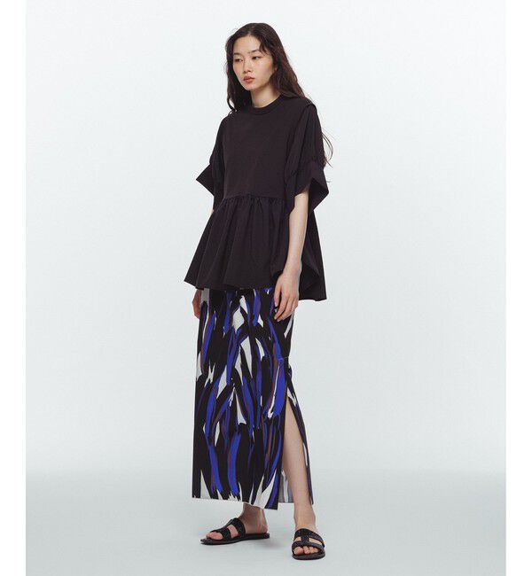 ADAM ET ROPE'「【サステナブル】・【定番】バウンスカフスプルオーバー/接触冷感/UVカット」|Tシャツ・カットソー|