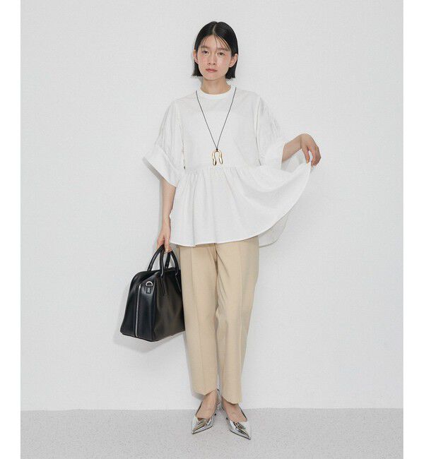 ADAM ET ROPE'「【サステナブル】・【定番】バウンスカフスプルオーバー/接触冷感/UVカット」|Tシャツ・カットソー|