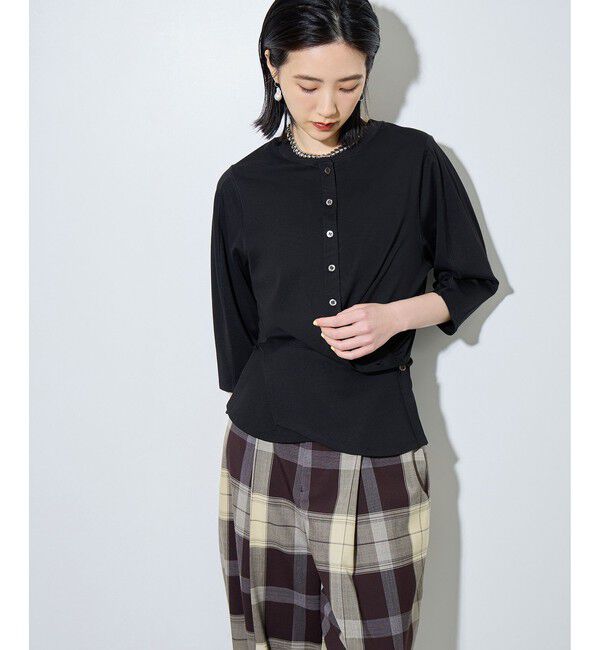ADAM ET ROPE'「マルチwayヘンリーネックプルオーバー」|Tシャツ・カットソー|