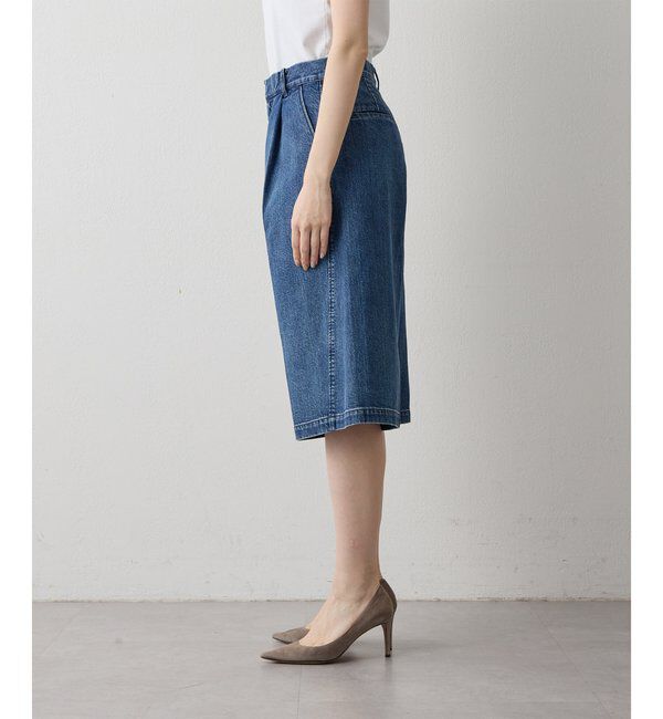THE PAUSE「【THE PAUSE】タックハーフパンツ」|キュロット|