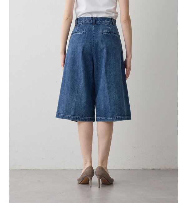 THE PAUSE「【THE PAUSE】タックハーフパンツ」|キュロット|