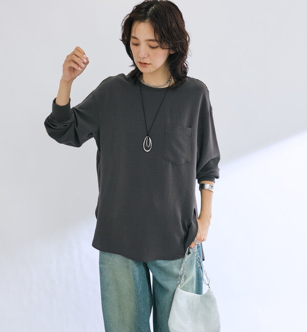  「【3サイズ展開】ジョーゼットポケットブラウス」|シャツ・ブラウス|
