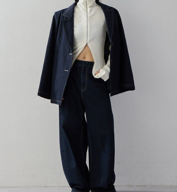  「【2026AW Debut】【UNFORM】カシミヤ混ジップリブニット」|ニット・セーター|