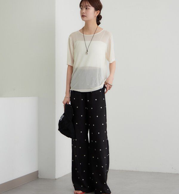  「チュールシアーTシャツ」|Tシャツ・カットソー|