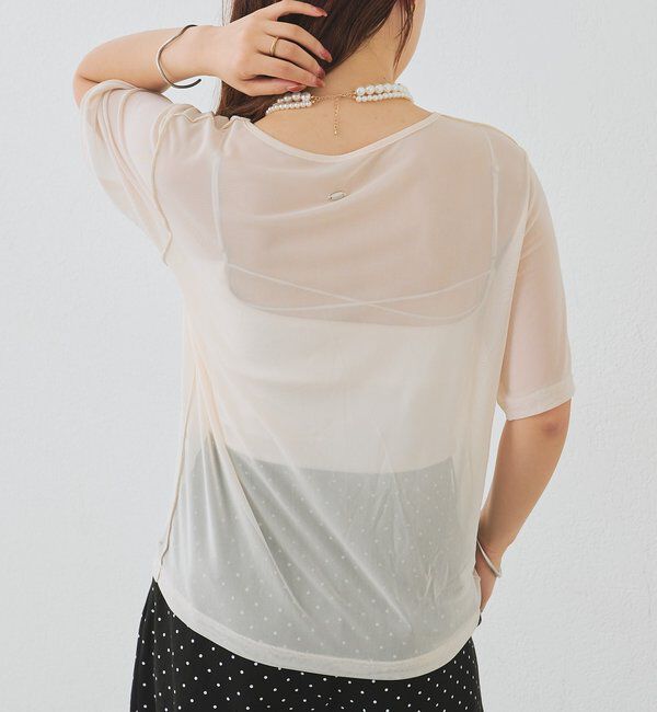  「チュールシアーTシャツ」|Tシャツ・カットソー|