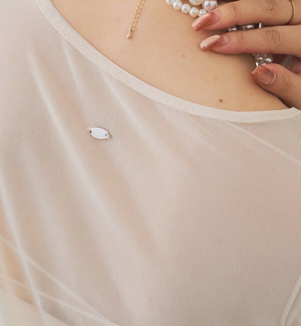  「チュールシアーTシャツ」|Tシャツ・カットソー|