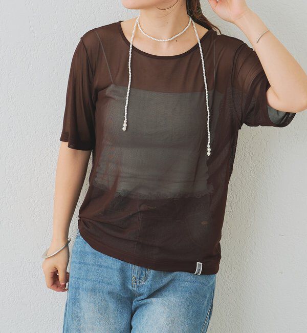  「チュールシアーTシャツ」|Tシャツ・カットソー|