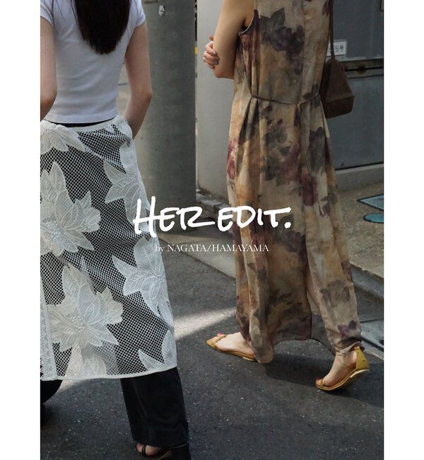  「【Her Edit】フラワーパターンワンピース」|ワンピース|