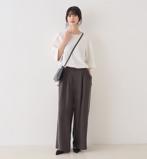 Rouge vif「ダンボールゆったりブラウス/カットソー/半袖」|シャツ・ブラウス|