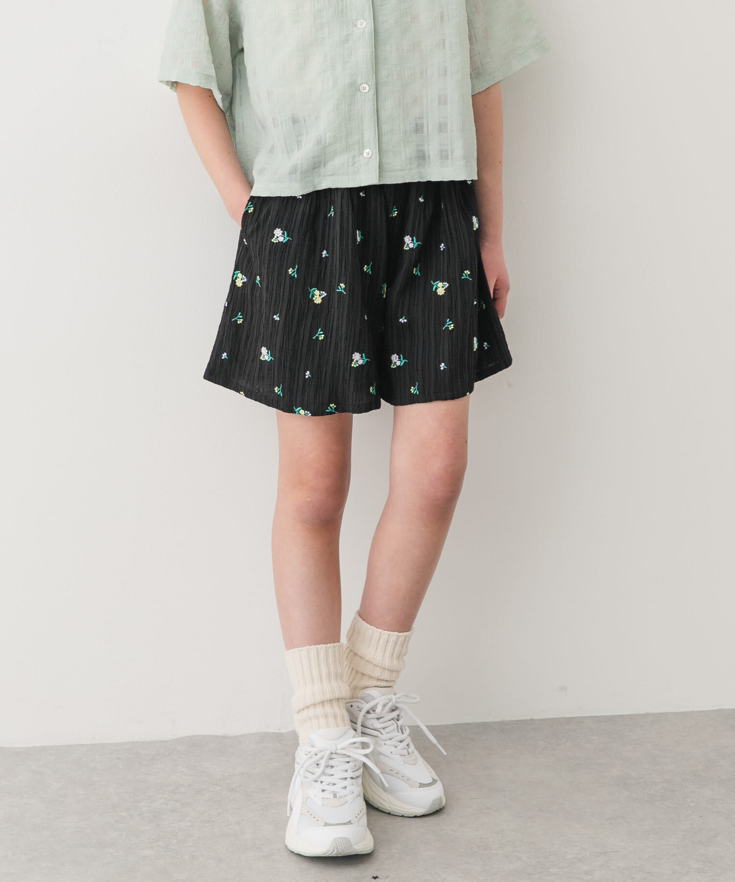 URBAN RESEARCH DOORS「『150サイズあり』フラワー刺繍ショートパンツ(KIDS)」|その他|