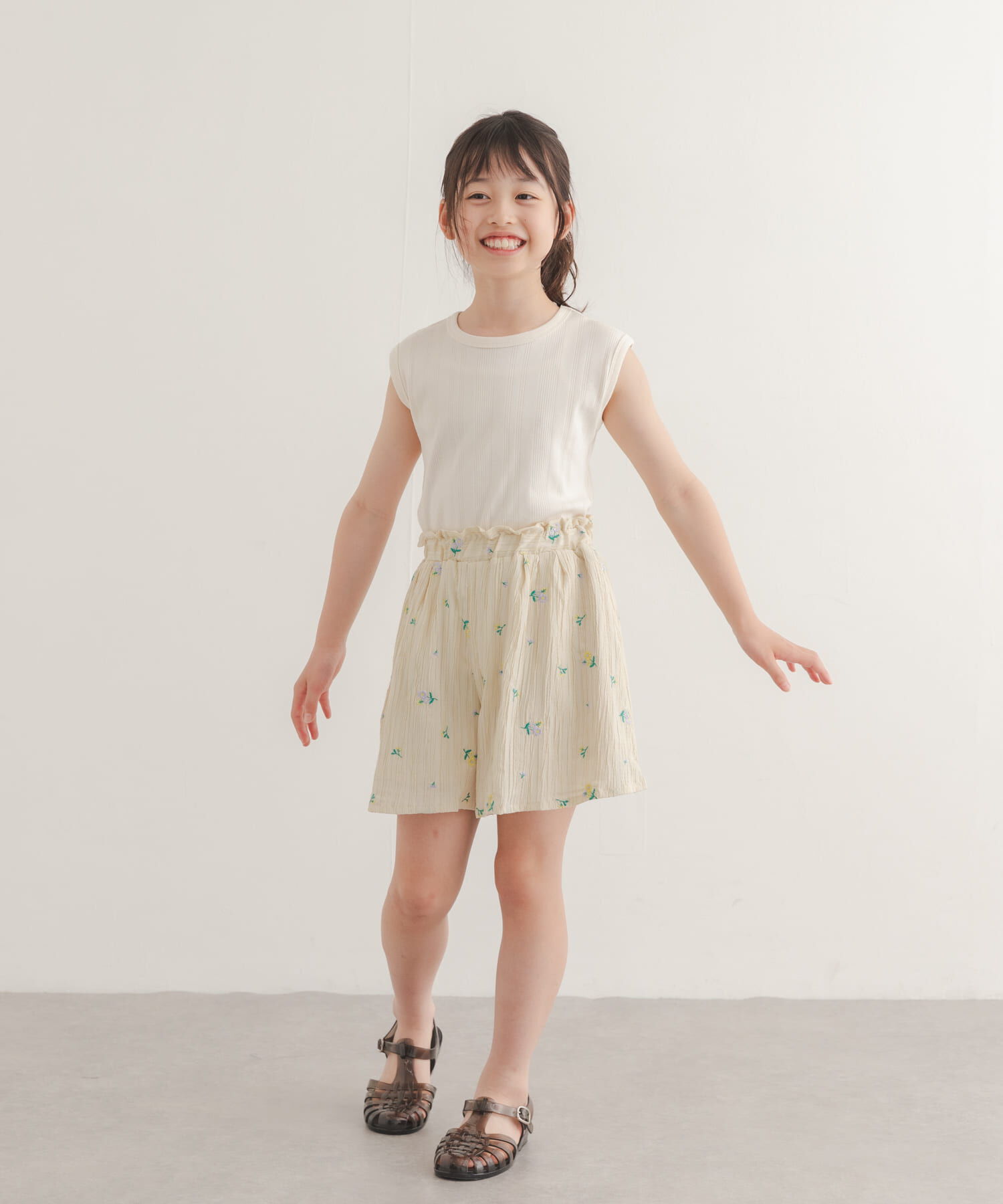 URBAN RESEARCH DOORS「『150サイズあり』フラワー刺繍ショートパンツ(KIDS)」|その他|