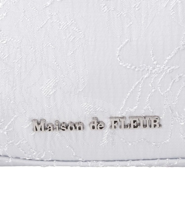 Maison de FLEUR「【Mサイズ/2Way】ブルーマニアボリュームリボン2WayトートMバッグ」|トートバッグ|