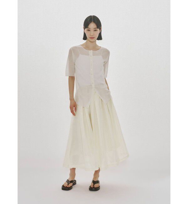 MIDIUMISOLID「MIDIUMISOLID for Ladies フレアミドルスカート」|スカート|
