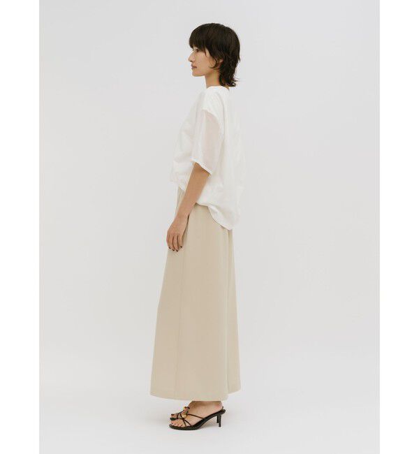 MIDIUMISOLID「MIDIUMISOLID for Ladies シアースリーブスキッパープルオーバー」|Tシャツ・カットソー|