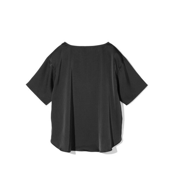 MIDIUMISOLID「MIDIUMISOLID for Ladies Tシャツライクサテンブラウス」|Tシャツ・カットソー|