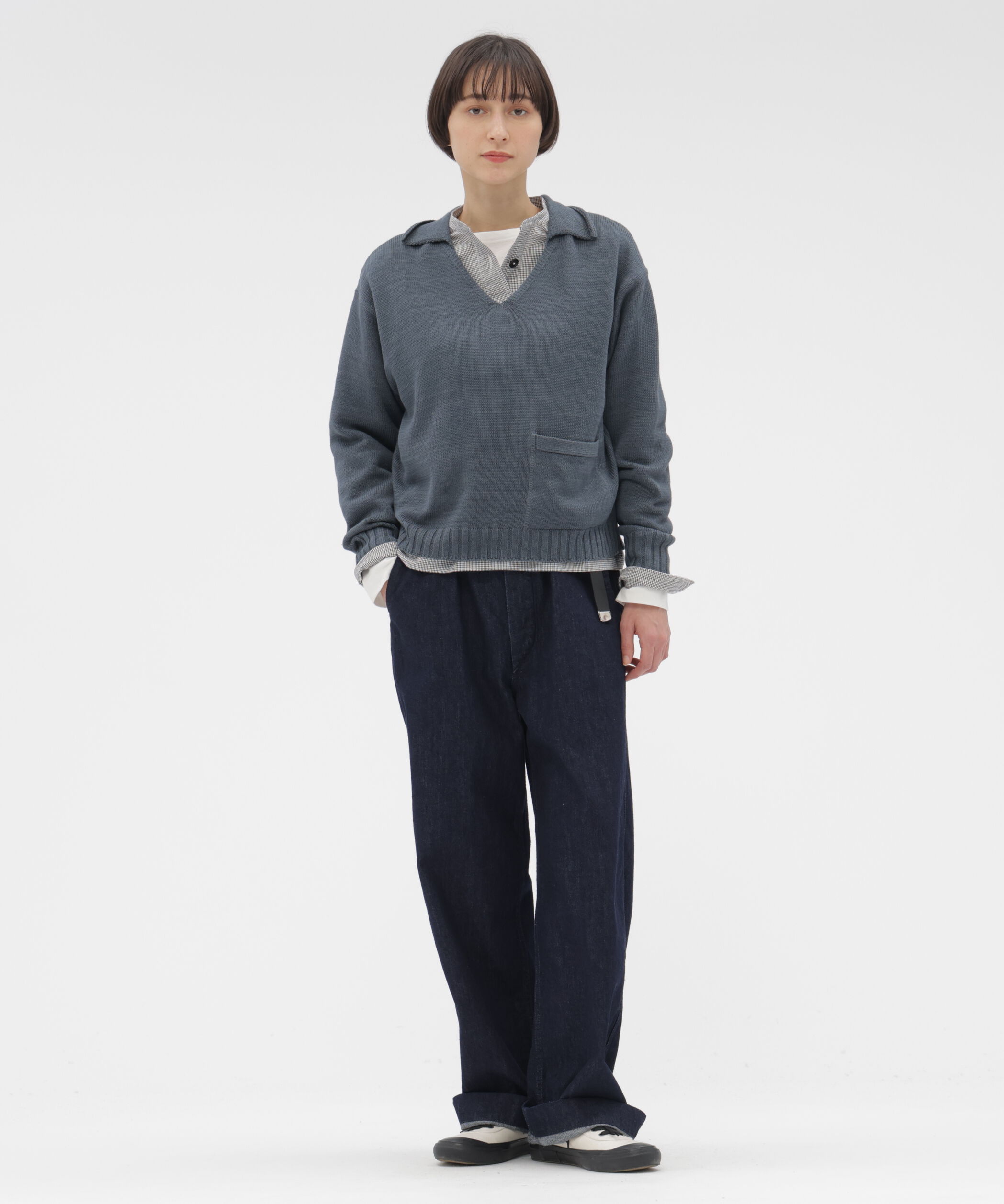 MHL.「TINY GINGHAM COTTON SHIRT」|シャツ・ブラウス|