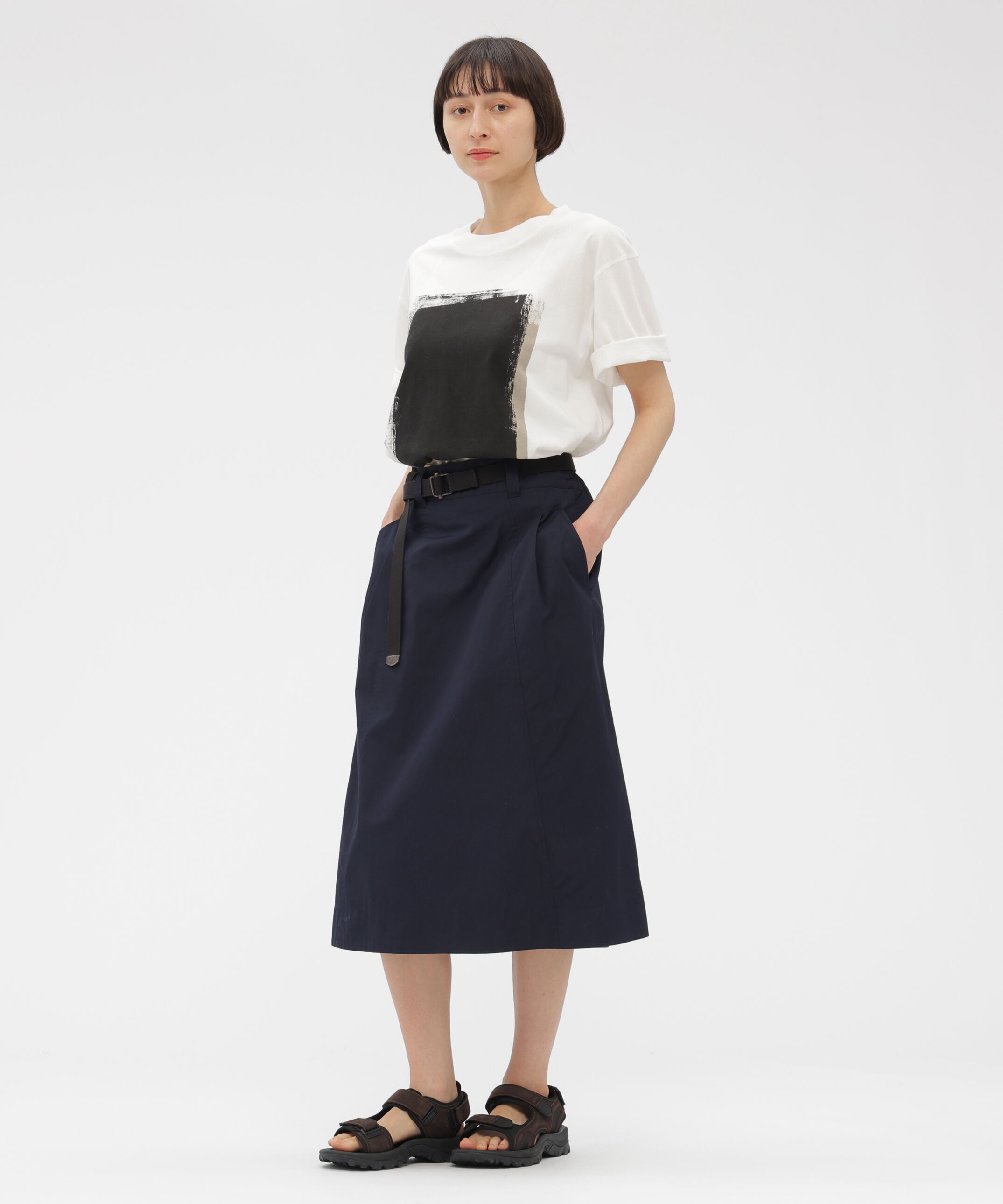 MHL.「FINE COMPACT COTTON POPLIN SKIRT」|スカート|