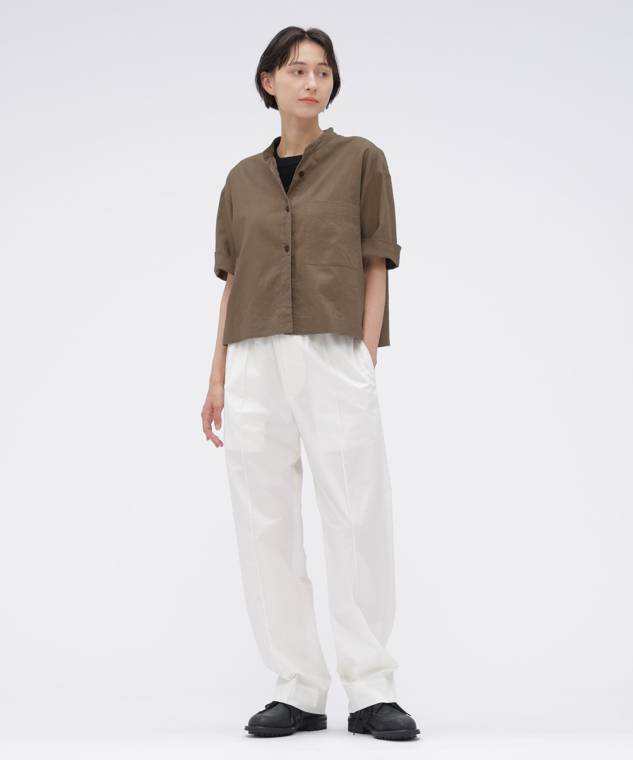 MHL.「SURFACE DYED COTTON LINEN SHIRT」|シャツ・ブラウス|