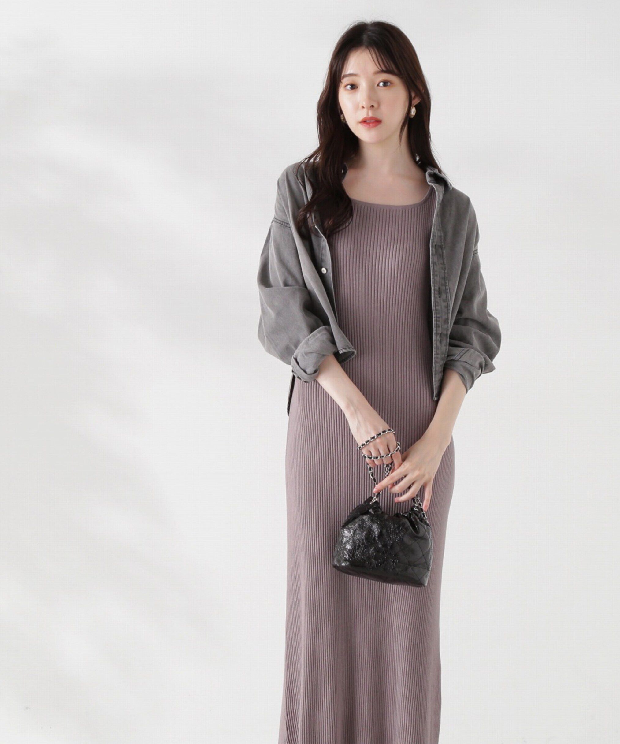 PROPORTION BODY DRESSING「フェザーヤーンジレセットニットワンピース24AW」|ワンピース|