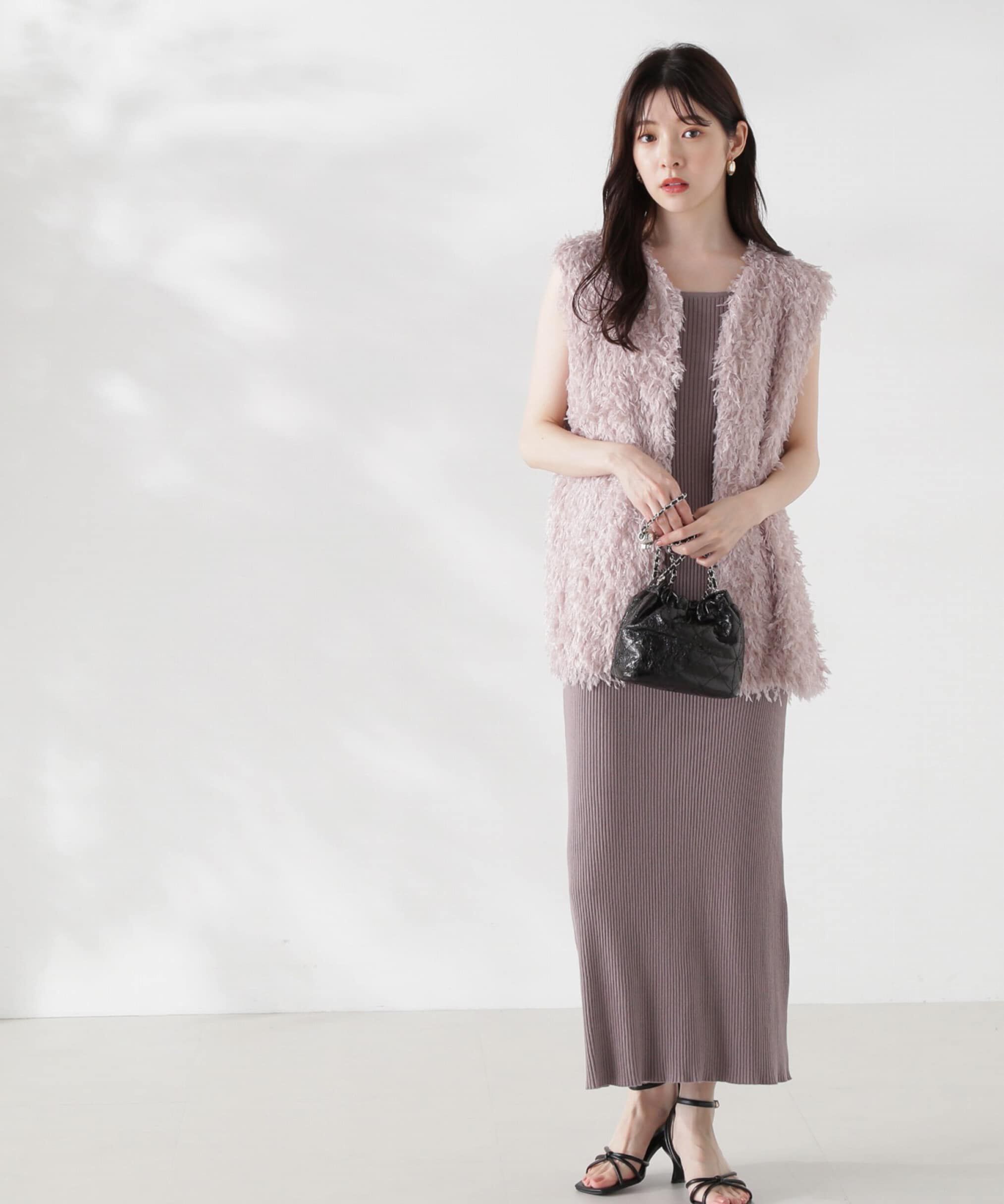 PROPORTION BODY DRESSING「フェザーヤーンジレセットニットワンピース24AW」|ワンピース|