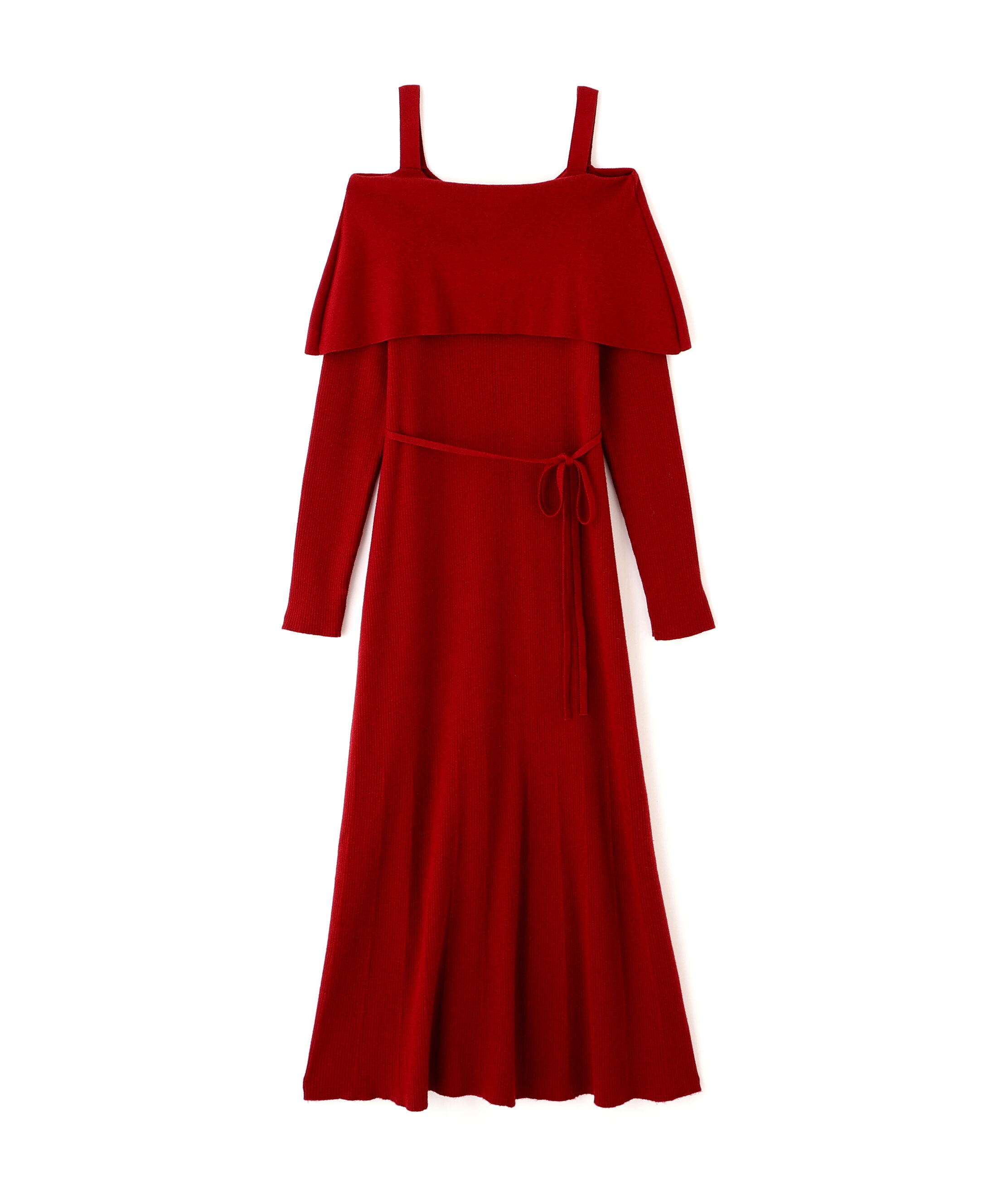 PROPORTION BODY DRESSING「オフショルリブニットワンピース 25AW」|ワンピース|