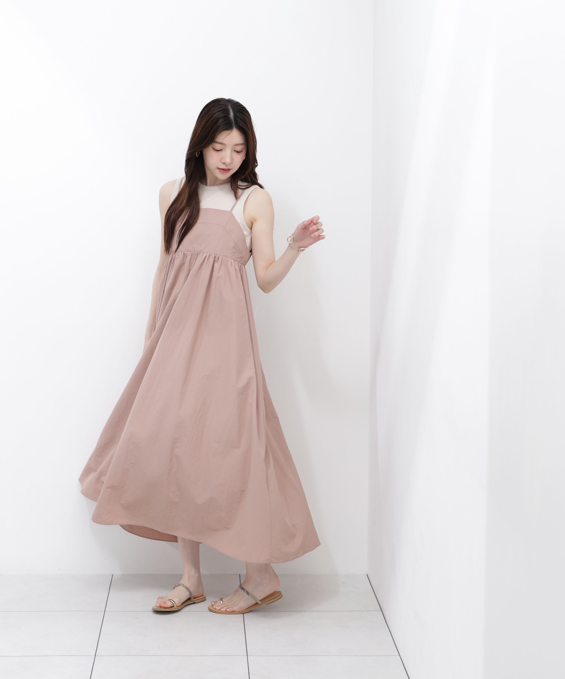 PROPORTION BODY DRESSING「カットドッキングキャミワンピース」|ワンピース|