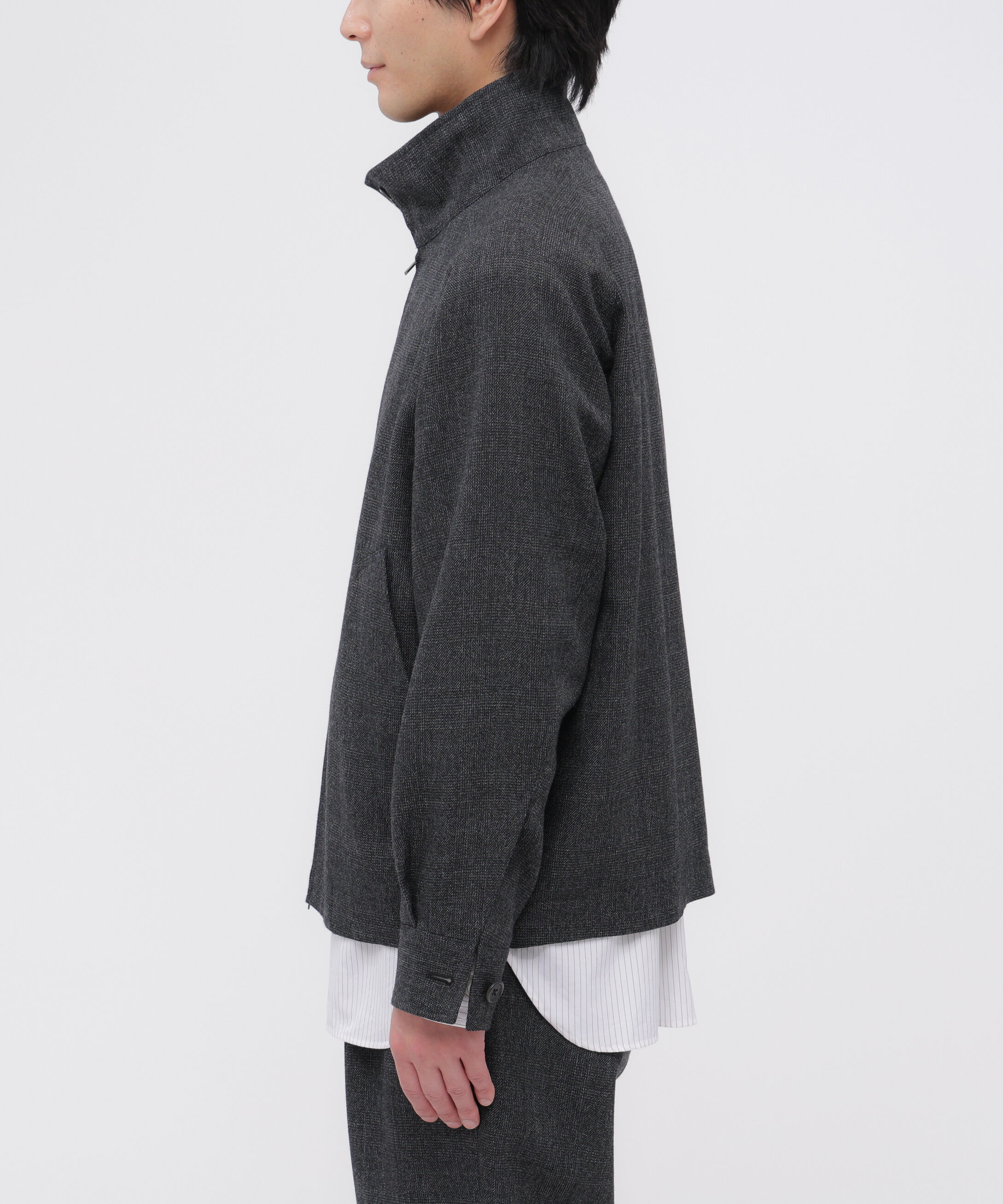 MARGARET HOWELL「WOOL PRINCE OF WALES BLOUSON」|ブルゾン・スタジャン|